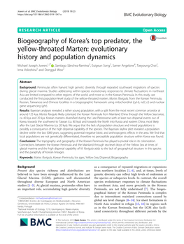 BMC Evolutionary Biology (2019) 19:23