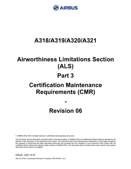 A320 Family ALS Part 3 Revision 06