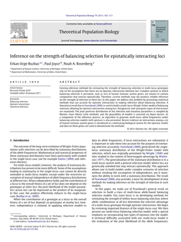 Inference on the Strength of Balancing Selection for Epistatically Interacting Loci