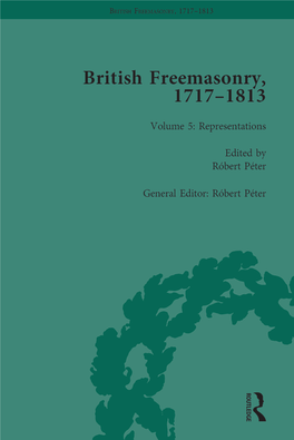 British Freemasonry, 1717-1813 Volume 5