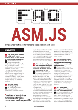 The Idea of Asm.Js Is to Minimise Performance