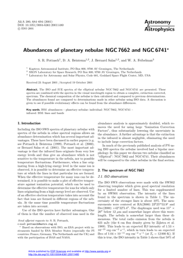 Abundances of Planetary Nebulae NGC 7662 and NGC 6741?