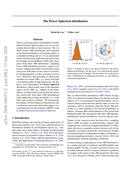 The Power Spherical Distribution