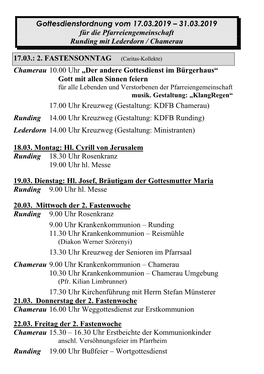 PFARRBRIEF Zum Erntedankfest