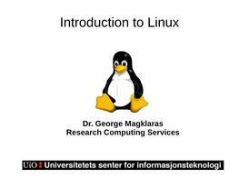 Introduction to Linux