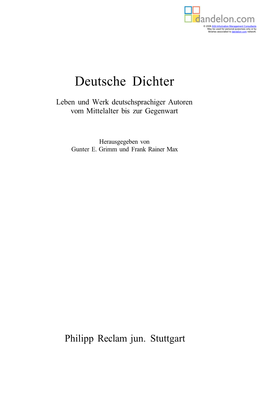 Deutsche Dichter