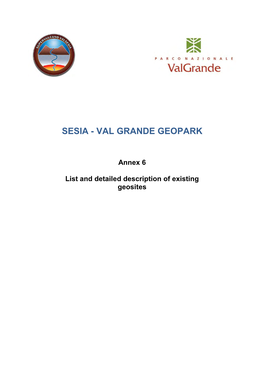 Sesia Valgrande Geopark