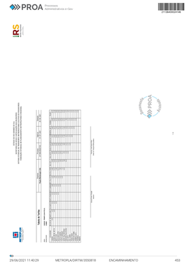 Tarifas Empresa: Processo: Vigência: Emissão: Viação Montenegro Ltda 21/1364-0002414-6 01 / 07 / 2021 25 / 06 / 2021