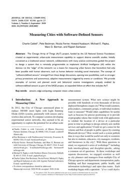 Measuring Cities with Software-Defined Sensors