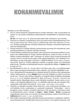 Kohanimevalimik (PDF)