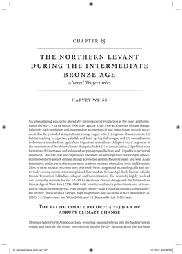 The Northern Levant During the Intermediate Bronze Age Altered Trajectories