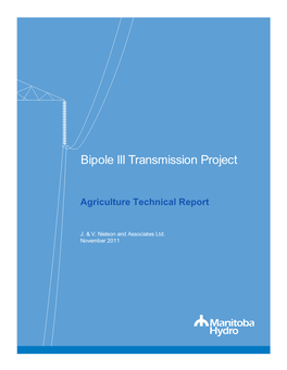 Bipole III Transmission Project General Mitigation Measures