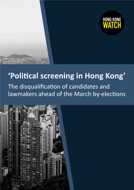 'Political Screening in Hong Kong'