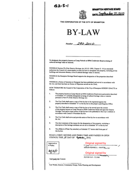 Brampton Heritage Board Item G2-5 for September 21, 2010