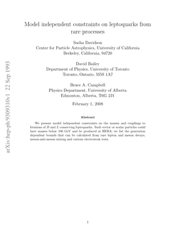 Model Independent Constraints on Leptoquarks from Rare Processes