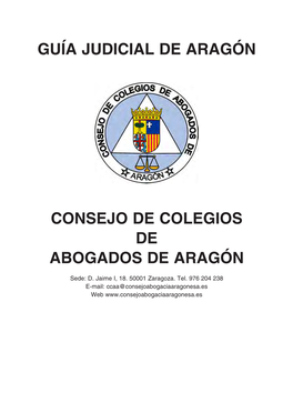Guía Judicial De Aragón