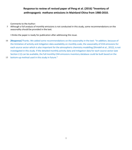 (2016) “Inventory of Anthropogenic Methane Emissions in Mainland China from 1980‐2010