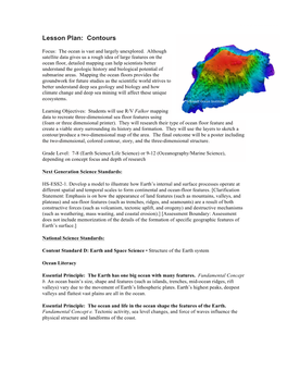 Contours Lesson Plan