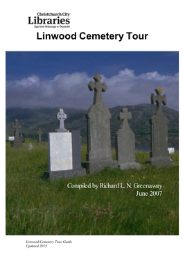Linwood Cemetery Tour Guide Updated 2013