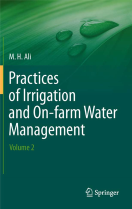 Practices of Irrigation & On-Farm Water Management: Volume 2