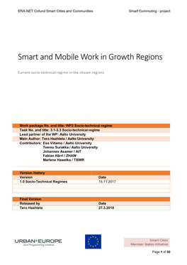 Smart and Mobile Work in Growth Regions