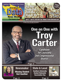 One on One with Troy Carter Candidate for Louisiana 2Nd Congressional District