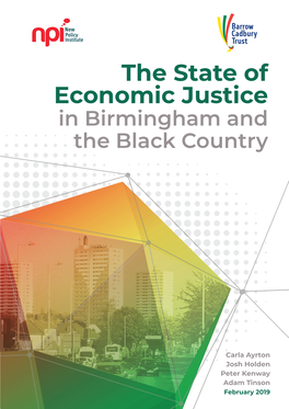 The State of Economic Justice in Birmingham and the Black Country