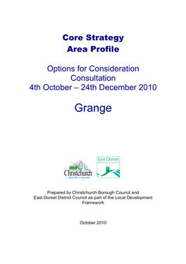 Grange Area Profile October 2010