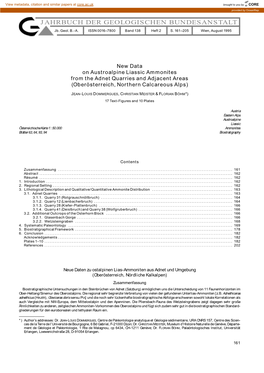 JAHRBUCH DER GEOLOGISCHEN BUNDESANSTALT Jb