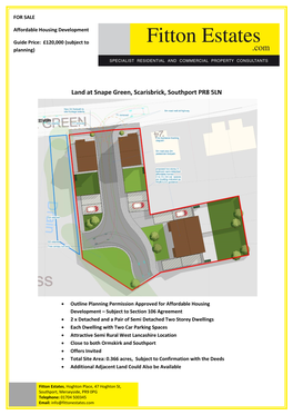 Land at Snape Green, Scarisbrick, Southport PR8 5LN