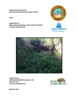 Lower Santa Cruz River Riparian Vegetation 2015 Survey Report