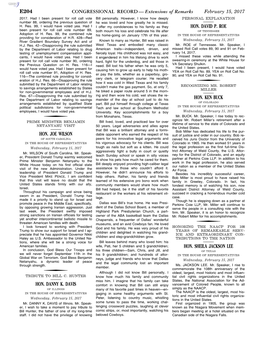 CONGRESSIONAL RECORD— Extensions of Remarks E204 HON. JOE WILSON HON. DANNY K. DAVIS HON. DAVID P. ROE HON. KEN BUCK HON. SHEI