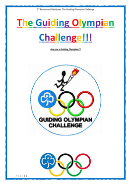 The Guiding Olympian Challenge!!!