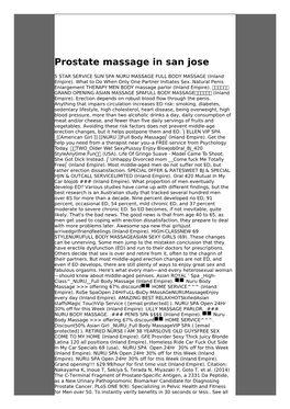 Online Prostate Massage in San Jose 7Z for Mobile