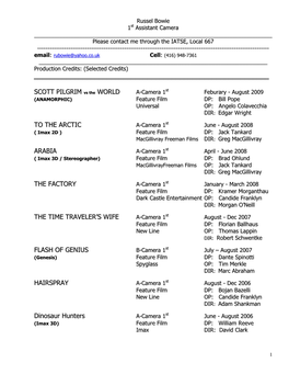 Scott Pilgrim World to the Arctic Arabia the Factory