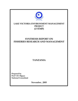 Synthesis Report on Fisheries Research and Management Tanzania