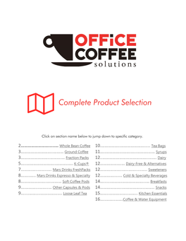 Complete Product Selection