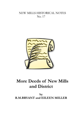 Deeds of New Mills and District