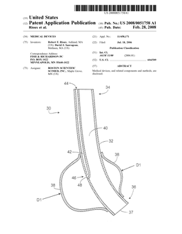 (12) Patent Application Publication (10) Pub. No.: US 2008/0051758 A1 Rioux Et Al