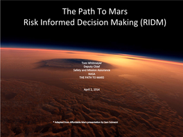 The Path to Mars