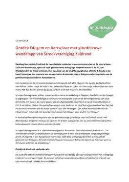 Ontdek Edegem En Aartselaar Met Gloednieuwe Wandelapp Van Streekvereniging Zuidrand