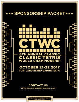 CTWC VIII 2017 Sponsorship Packet