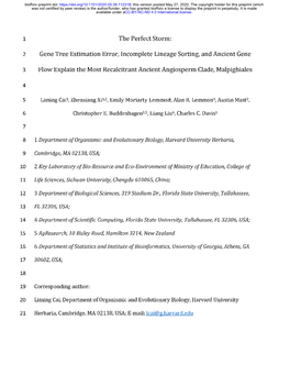 Gene Tree Estimation Error, Incomplete Lineage Sorting, and Ancient Gene