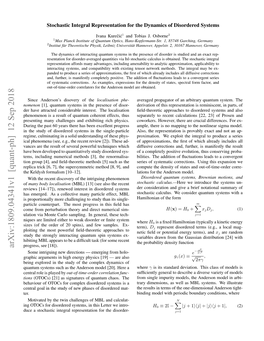 Arxiv:1809.04341V1 [Quant-Ph] 12 Sep 2018 Progress, See [18])