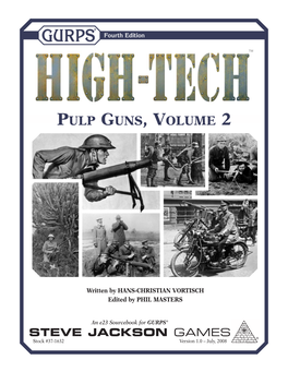 GURPS High-Tech: Pulp Guns, Volume 2