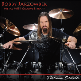 Bobby Jarzombek MIDI Groove Library Manual