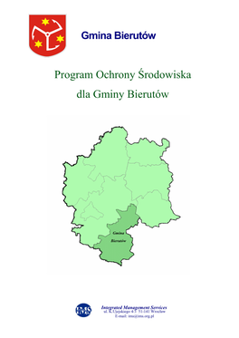 Program Ochrony Środowiska Dla Gminy Bierutów/IMS Sp