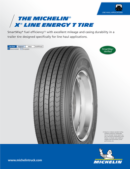 THE Michelin® X® LINE Energy T TIRE