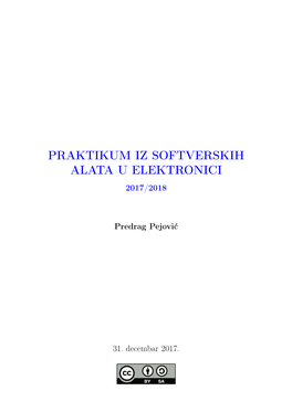 Praktikum Iz Softverskih Alata U Elektronici 2017/2018