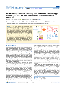 Characterizing Chemical Similarity with Vibrational Spectroscopy